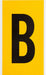 Numbers  Letters Black On Yellow 6 Inch