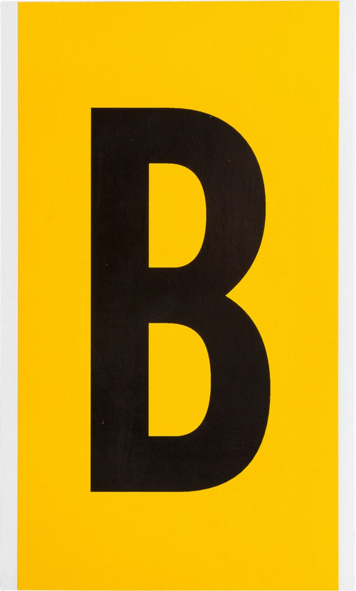 Numbers  Letters Black On Yellow 6 Inch