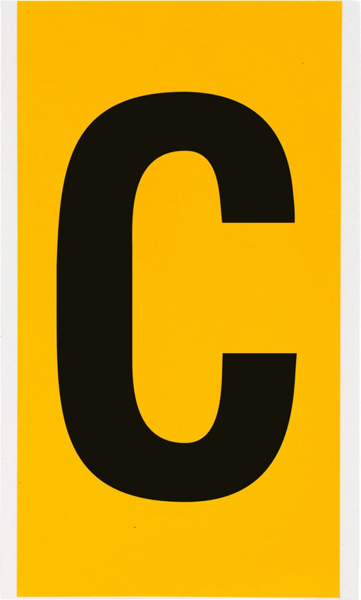 Numbers  Letters Black On Yellow 6 Inch