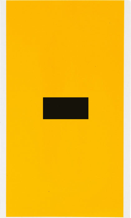 Numbers  Letters Black On Yellow 6 Inch