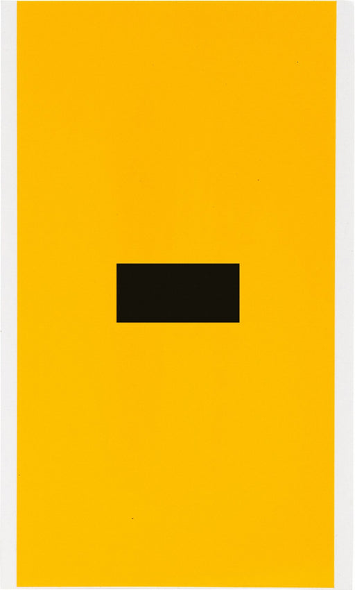 Numbers  Letters Black On Yellow 6 Inch