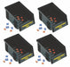 One Size ESD Stacking Bins Black PK4