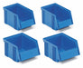 Assorted Size Stacking Bins Black PK4