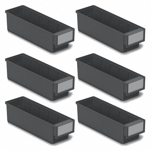 ESD Bins 11.81 x3.62 x3.23 Black PK6