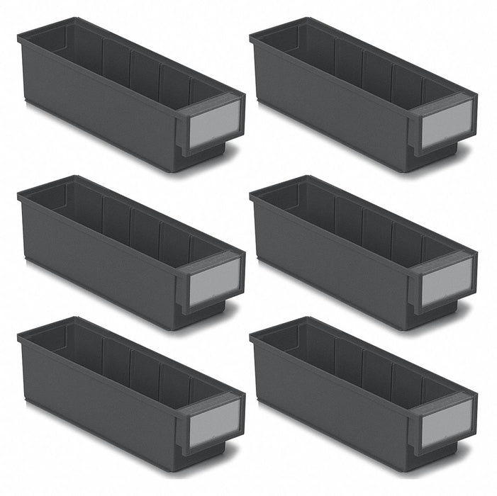 ESD Bins 11.81 x3.62 x3.23 Black PK6