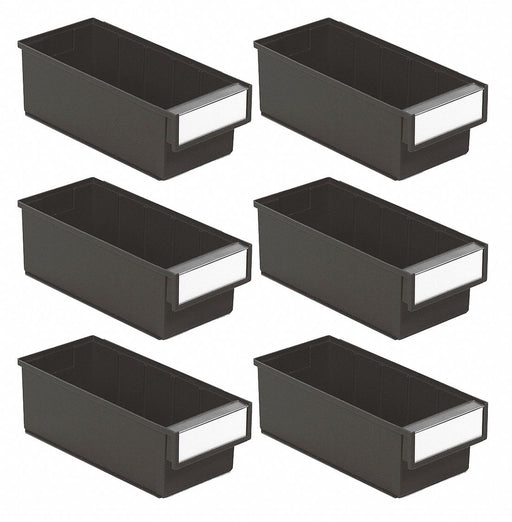 ESD Bins 11.81 x5.20 x3.94 Black PK6