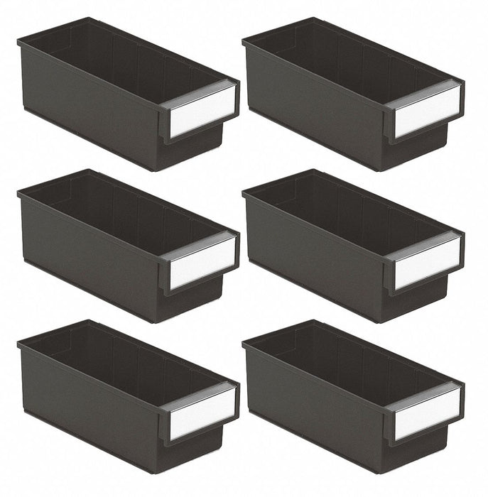 ESD Bins 11.81 x5.20 x3.94 Black PK6