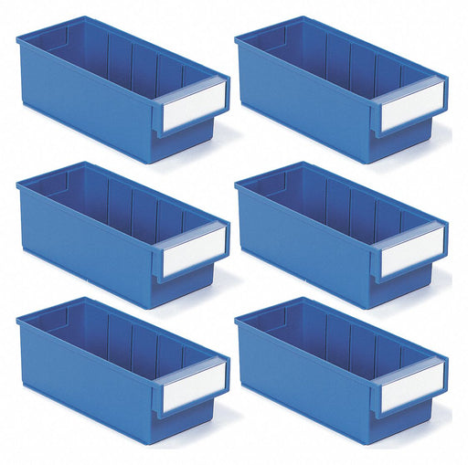 Shelf Bins 11.81 x5.20 x3.94 Blue PK6