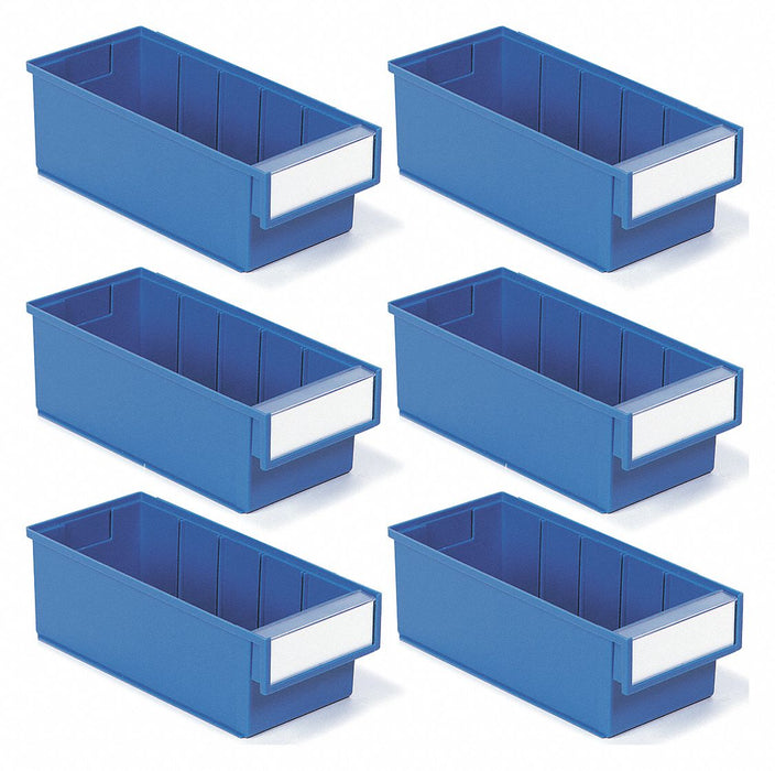 Shelf Bins 11.81 x5.20 x3.94 Blue PK6