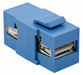 USB Connector A to A 2.0 Blue