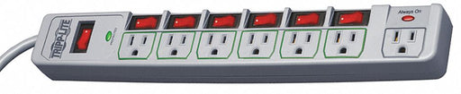 Outlet Strip Gray 15 in 7 Outlets
