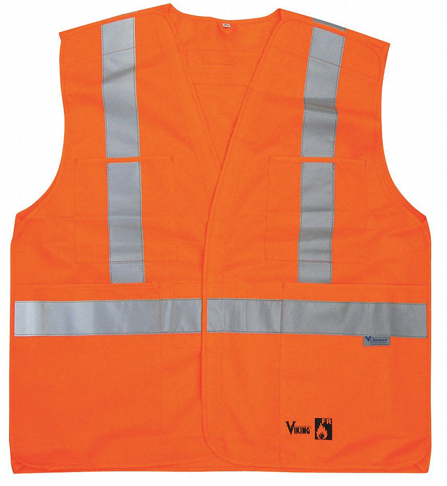 Flame Resist Vest Class 2 L/XL Orange