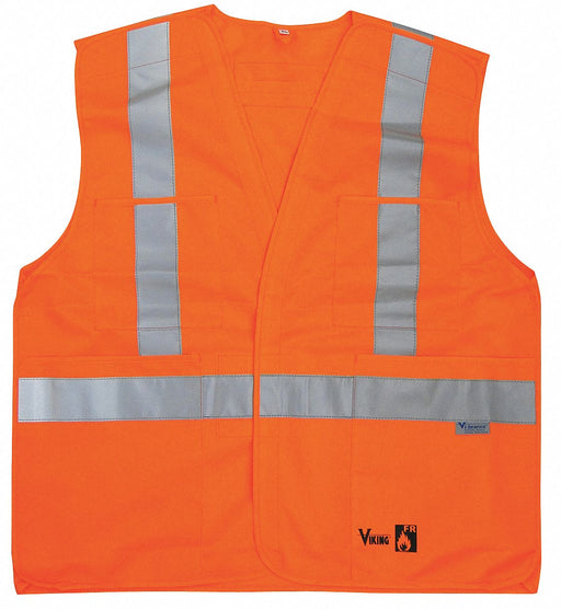 Flame Resist Vest Class 2 S/M Orange