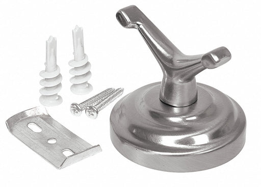 Bathroom Hook Zinc Satin 2 7/8 in W