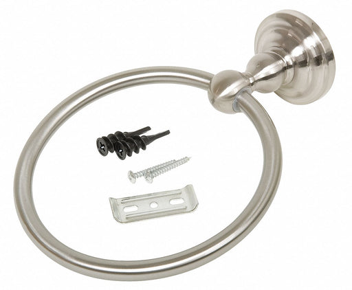 Towel Ring SS Zinc Satin Nickel