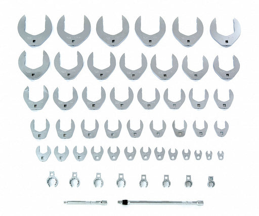 Crowfoot Skt Set Steel DvSz 3/8 SAE
