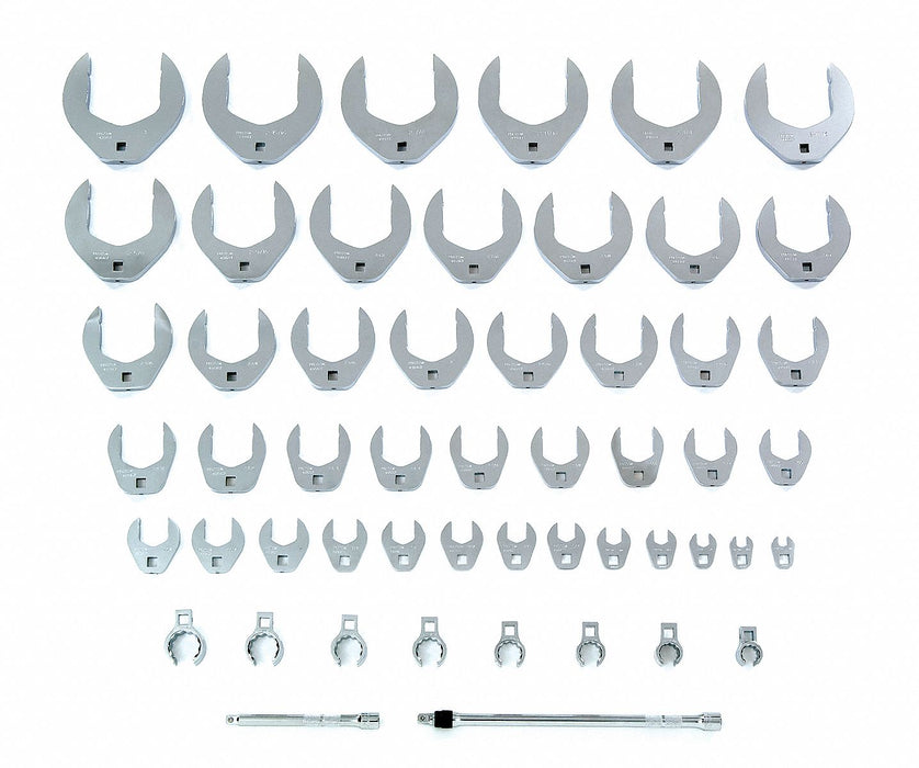 Crowfoot Skt Set Steel DvSz 3/8 SAE
