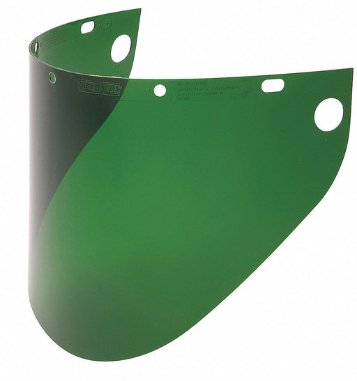 FaceShieldVisor Grn Uncoated PC