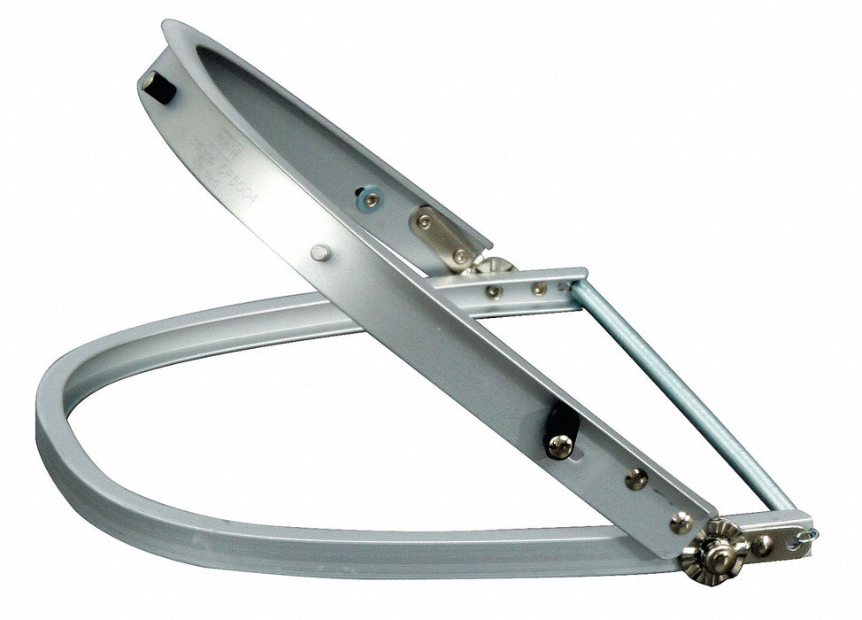 FaceShieldBracket Silvr Alumnm ChinGuard