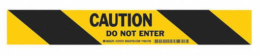 Floor Tape Black/Yellow 2 inx100 ft Roll