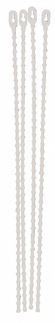 Tie 8 in L Plastic PK100