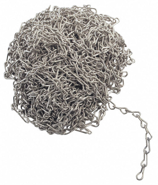 Jack Chain Stainless Steel 50 ft L