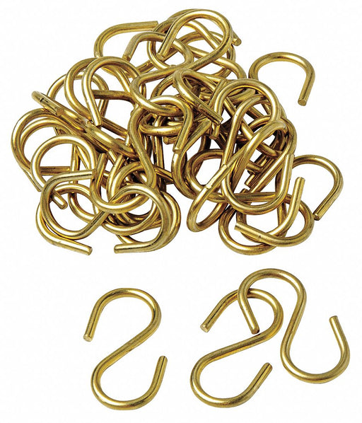 Hook S Hook 1 3/4 in L Brass PK100
