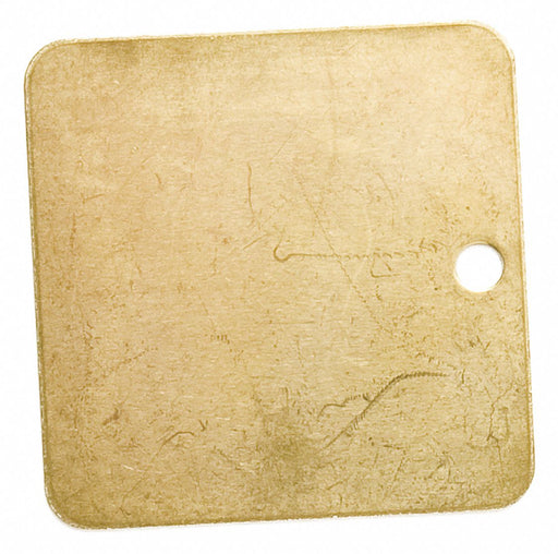 Blank Tag Brass 2in H 2in W PK25
