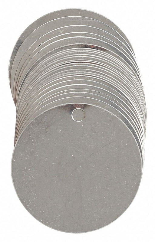 Blank Tag SS 2in W Silver PK25