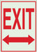 Exit Sign 10X7 R/GRN Exit ENG SURF