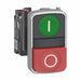 MultiheadOperatr NonIllum Gr Red 1NO/1NC