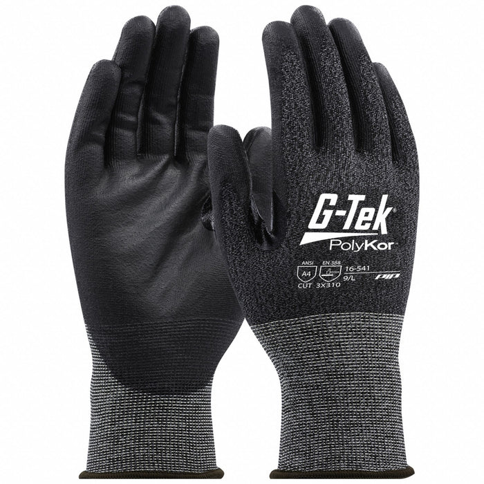 Knit Gloves A4 Gray 9.5 L L PR