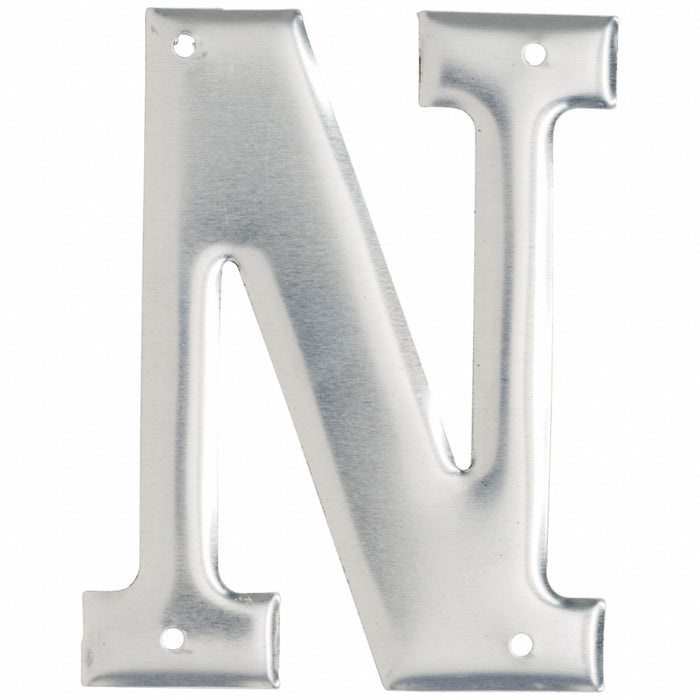 Letter Aluminum Roman 3 in H N PK10