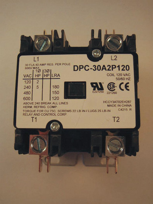 Defn Purpose Contactor 30A 2-Pole 120VAC