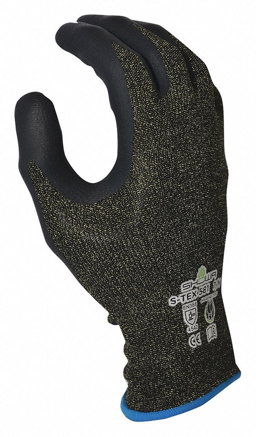 Coated Gloves Black/Gray 2XL PR