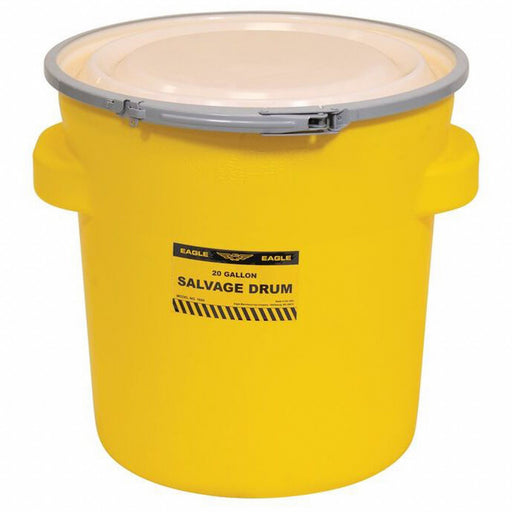 Salvage Drum HDPE 20.5 in H White