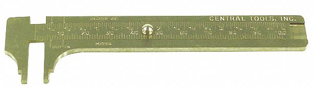 Brass Slide Rule Caliper 5 