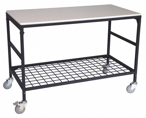 Adjustable Mobile Work Table 26 in W