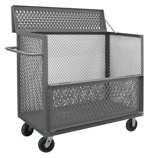 3 Sided Mesh Cart w/Drop Gate 3600 lb.
