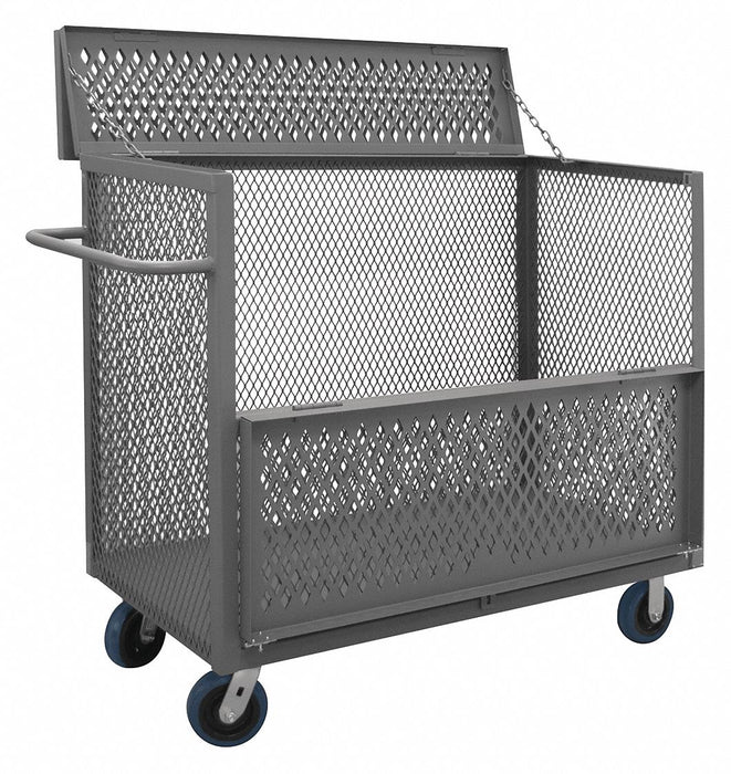 3 Sided Mesh Cart w/Drop Gate 3600 lb.