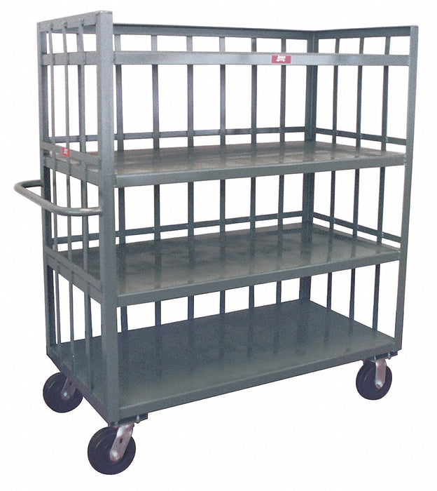 Stock Cart 3000 lb 4 Shelf 60 in L