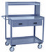 Mobile Wrkstion Steel 36 L 24 W 2 Shelf