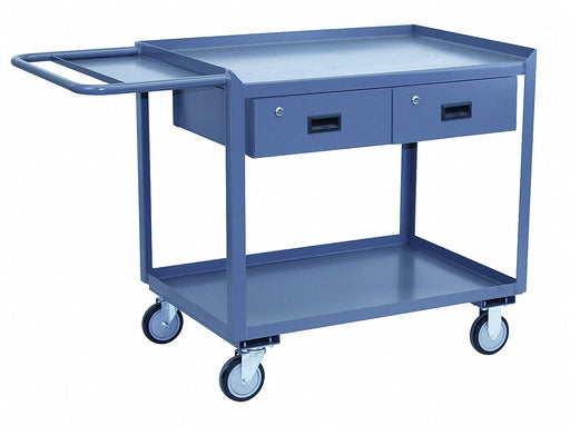 Mobile Wrkstion Steel 36 L 30 W 2 Shelf