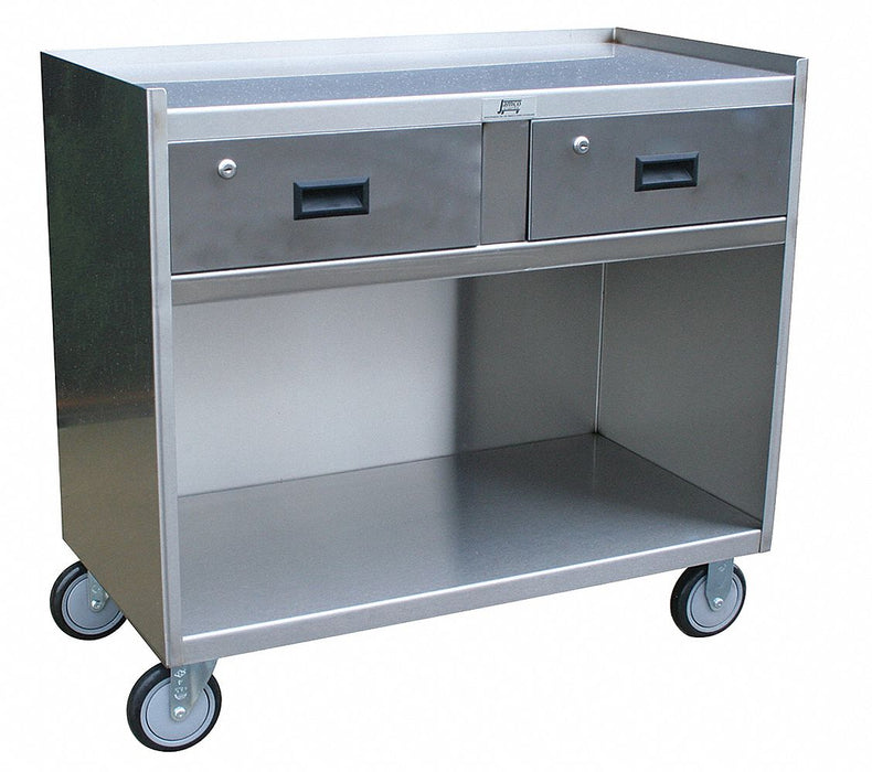 Mobile Workstation SS 36 L 18 W 2 Shelf