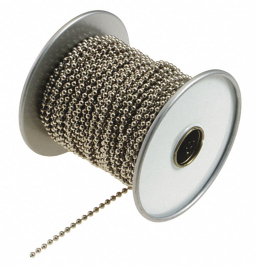 Beaded Chain Spool 100 ft L Steel
