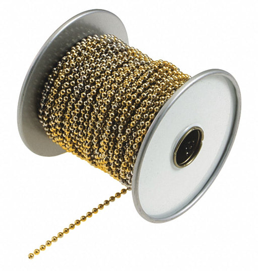 Beaded Chain Spool 100 ft L Brass