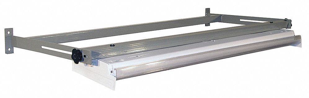 Overhead Light/Frame 72W x 12D x 6H Gray