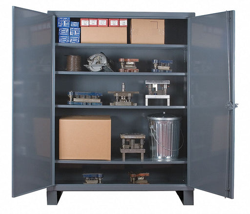 Storage Cabinet 78 x36 x18 Gray 4Shlv