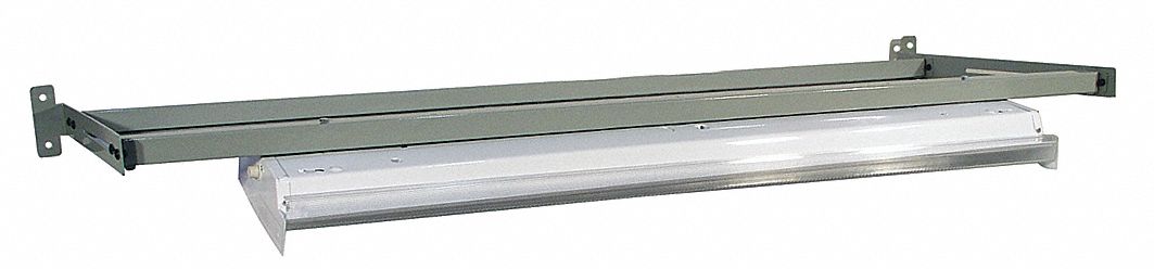Overhead Light/Frame 72W x 26D x 5H Gray