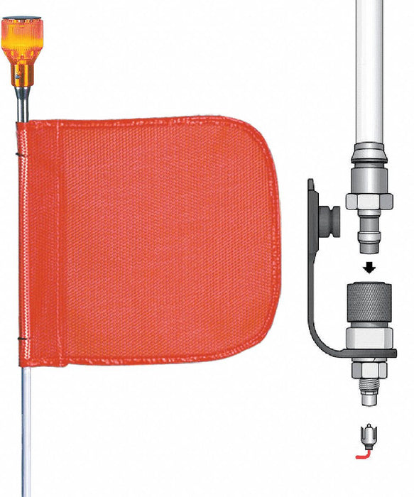 Warning Whip 12 ft Includes Flag